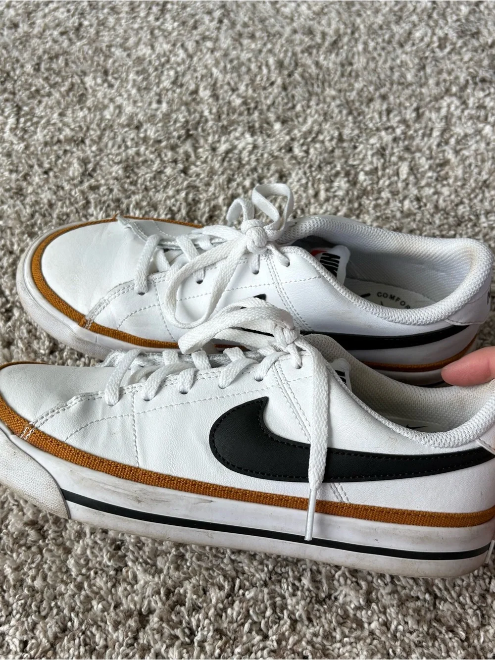 Nike Kids Court Legacy Next Nature In White Desert Ochre Size 5Y